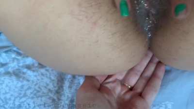 Pushed out my creampie & daddy fed his cum to me 💦😋😍