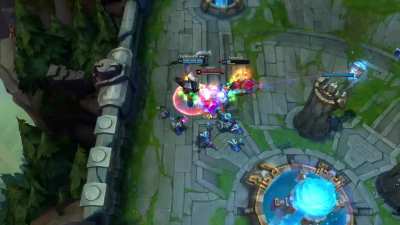 Fed Vi literally 1v5 under nexus towers