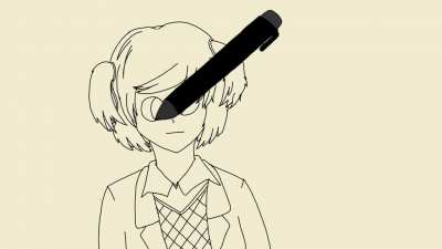 Drawing a Tsundere! (A short DDLC Natsuki animation)