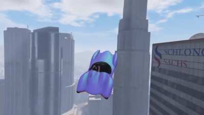 landing on a yellow construction crane as requested :)