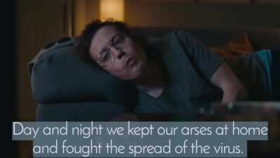 Funny but powerful German Government Ad for COVID prevention