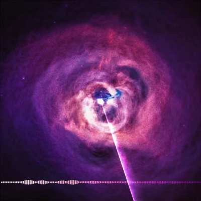 The sound of a black hole. Recorded by NASA&rsquo;s Chandra X-ray Observatory