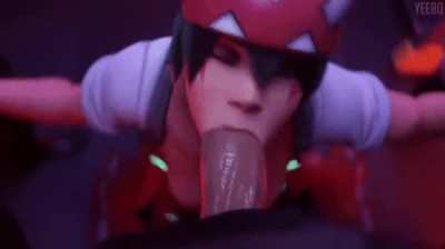 Just a femboy helping his team, right?
