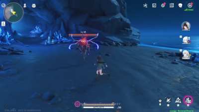 2.8 | When you "lock-on" enemies Chisa places a debuff on the target via Orange