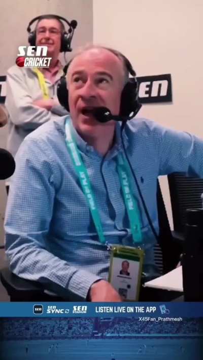 It was Rohit Sharma and Virat Kohli&rsquo;s last match in Australia, and one of the commentators started crying when they played the final ball...