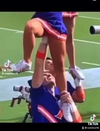 A normal cheer routine