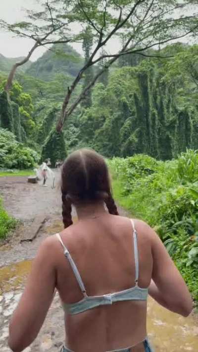 "Come on bro, lets go find somewhere away from our parents and have some real fun on this holiday" perky little sister Brooke Monk