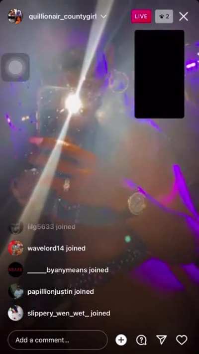 A lil snippet from her live I been trynna get vids from this bitch but she be playin
