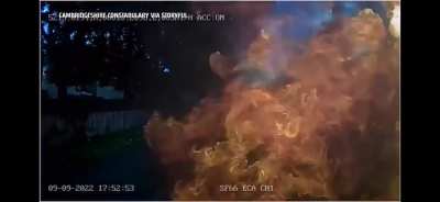 Fiery crash