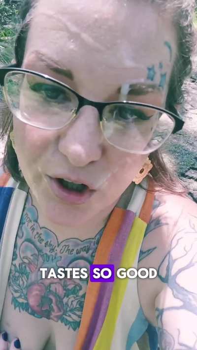 Facial lover Amelia Marie&rsquo;s first cum walk through the park