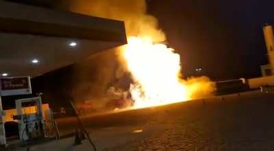 Saw a snippet of this posted here. Here's the whole video before &amp;amp; after the explosion.
