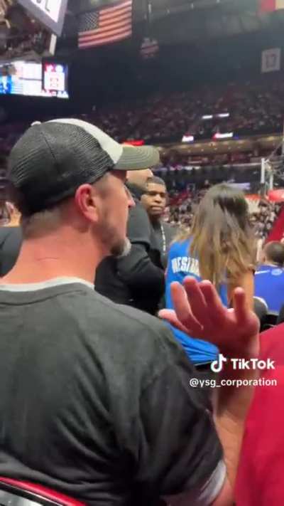 Tough guy gets kicked out of the arena for calling Russell Westbrook “boy”