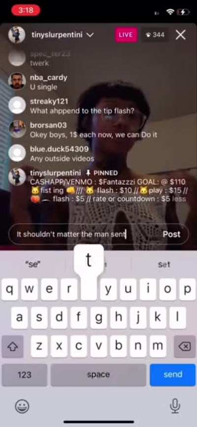 Tiny Serpentine seducing simps with her body &amp; RARE DOUBLE TONGUE 👅👅 &amp; scams simp after he provides a refund receipt for his purchase🧾☹️