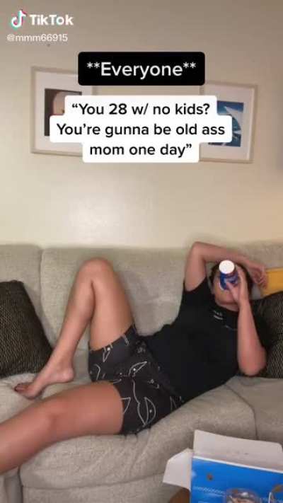 Why start a family when I got this sweet life on this couch slurping my polo pop?