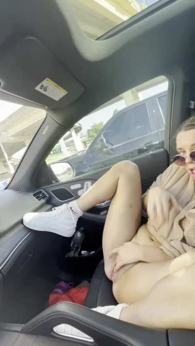 Are you even a needy slut if you don&rsquo;t finger yourself on the road 😝