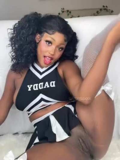 breed me in my slutty cheerleading uniform
