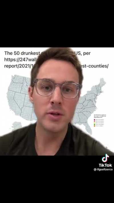 50 drunkest counties in the US