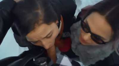 It's Never Too Cold For The Girls To Share Cum!