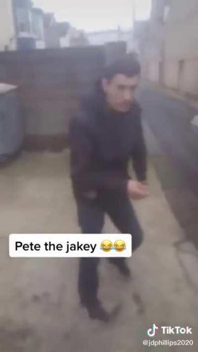 Pete's late for work