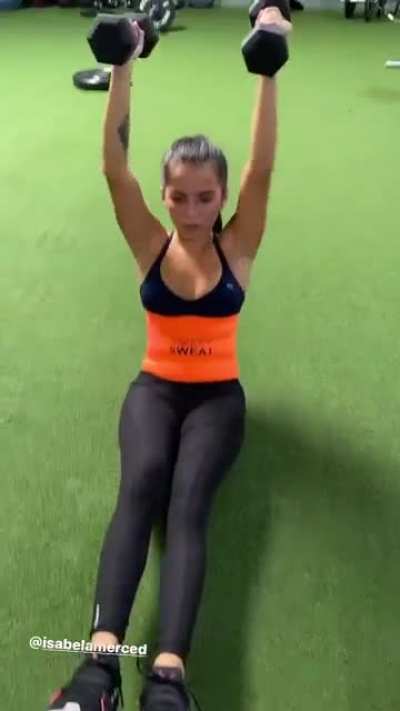 working hard
