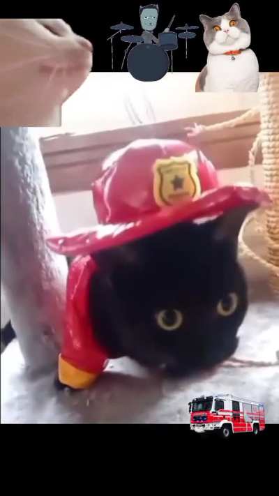 Nova in her fireman costume