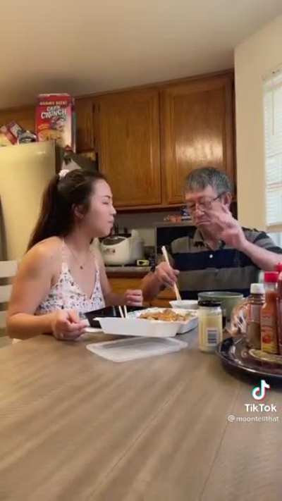 Scaring your wife and father