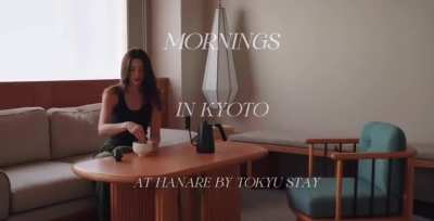 "A quiet Kyoto-inspired moment &mdash; just me, my matcha, and the morning light"