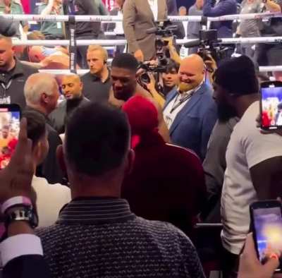 JJ, all curious, what did Connor McGregor say when he started to press you a little?