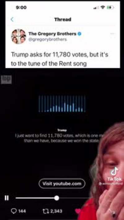 Election Fraud: The Musical. Trump asks for 11,780 votes but to the tune of &ldquo;Seasons of Love,&rdquo; From &ldquo;Rent&rdquo;