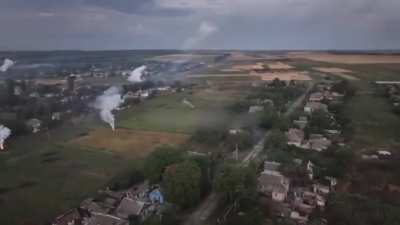 russia bombards the city of Bakhmut with incendiary ammunition. Ruzzian terror satanists are pure evil.