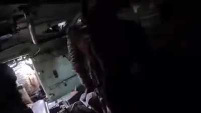 UA pov: russian shell hits Ukrainian M113 of the 3rd assault brigade 