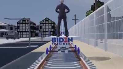 Trump Train Vs Biden Train