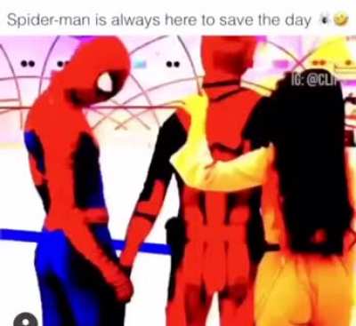 Spidey is always there to save the day