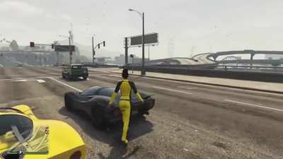 Trying to make friends in GTA online summed up