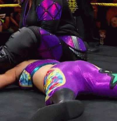Nia making Bayley's ass jiggle