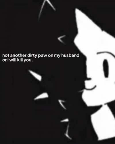 just sent this to the homewrecker who&rsquo;s tryna take my minecraft husband