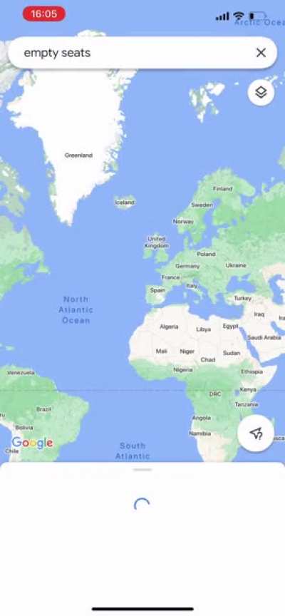 Search for &ldquo;empty seats&rdquo; on Google maps and it takes you to Etihad Stadium