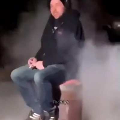 He went flying
