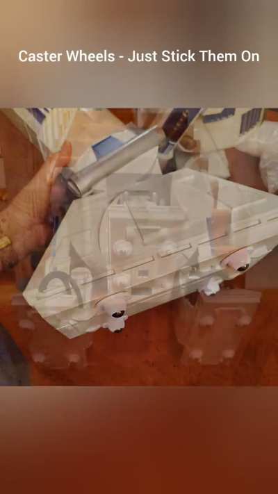 Home Depot R2D2 gets Caster Wheels to roll around
