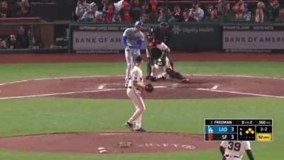 every pitch from freddie&rsquo;s bases loaded walk to give the dodgers the lead