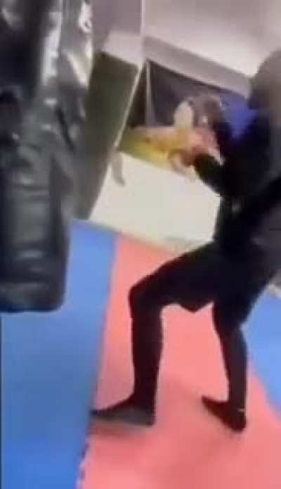 Punching bag punching back