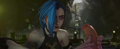 Jinx is surprised she likes this (memz3d) [League of Legends]