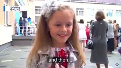Ukranian girl explains the meaning of life