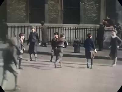Kids playing stickball - NYC - 1927