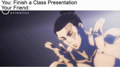 You can always count on a friend to support a failed presentation