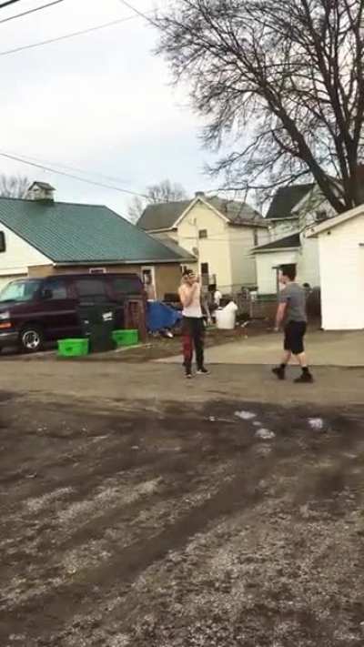 guy gets slammed (I think he has a seizure at the end im not sure can someone confirm that)