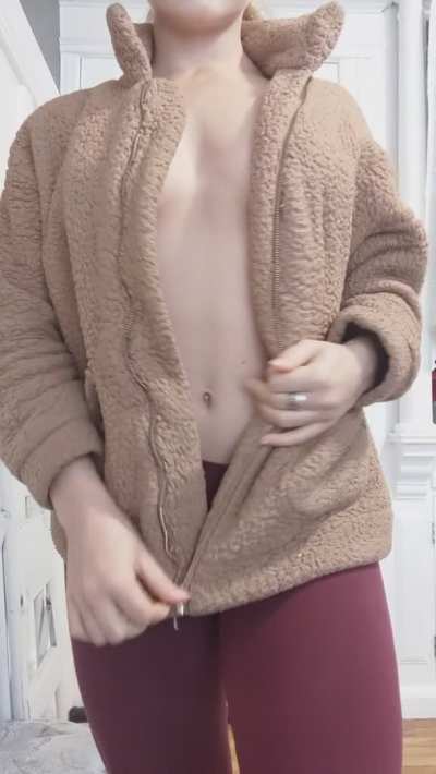 What am I hiding under this fluffy jacket? [OC]