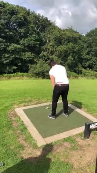 When trying a ridiculous swing pays off