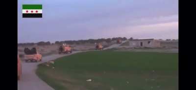 {2021}{Free Syrian Army} FSA firing at SAA in Idlib.
