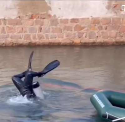 Not checking how deed the water is.